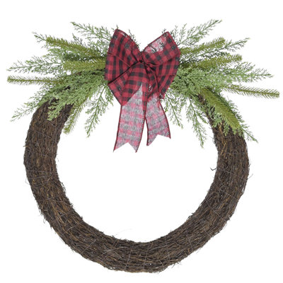 Faux Pine Grapevine 20'' Wreath
