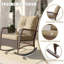 Chaise d'extérieur en rotin avec coussins Yentin-1706309109