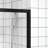 Aluminum Frame Double Sliding Glass Shower Enclosure With 1/4"  6Mm  & Tempered Glass, Safe Design, Handle For Bathroom
