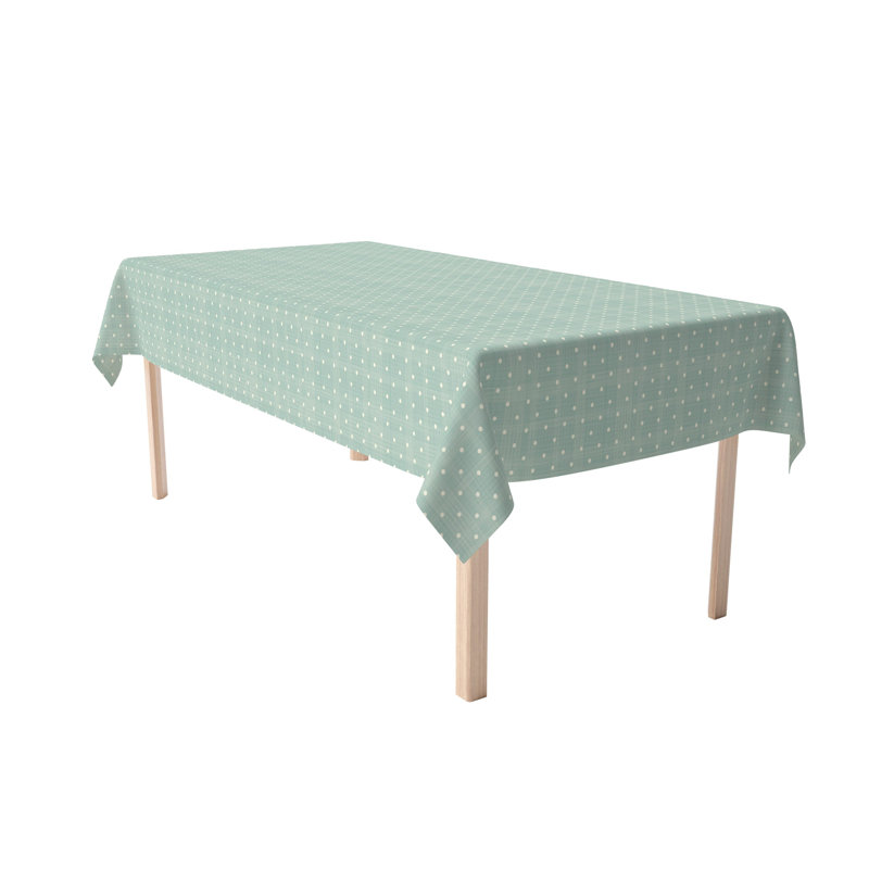 Rectangular Tablecloth, 100% Cotton, 52X104", Textured Dots, 104" L x 60" W