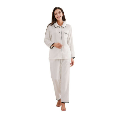 Ensemble de pyjama à deux boutons en molleton doux RH