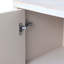 Buffet d'appoint 4 portes en bois Accent Bois naturel lavé, style artistique, rangement dans le vestibule
