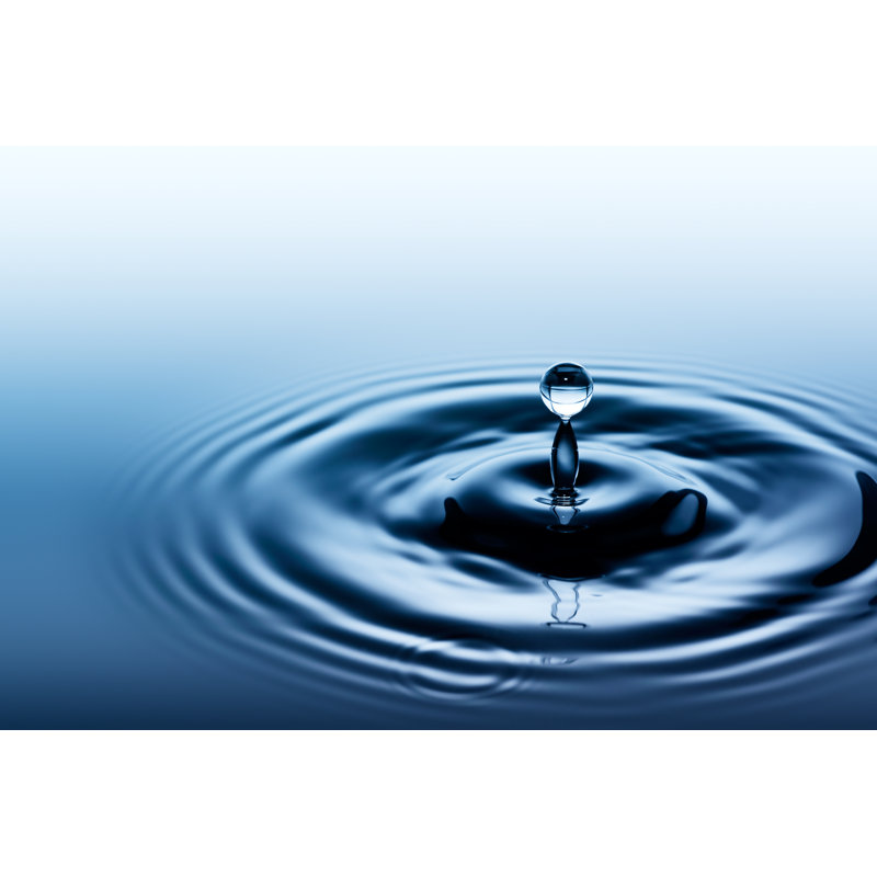 Water Collision With Drop by Trout55 - Wrapped Canvas Print, 91cm H x 91cm W x 3.8cm D