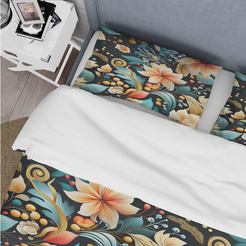 Ensemble de housse de couette Hilke, Housse de couette pour très grand lit et 2 très