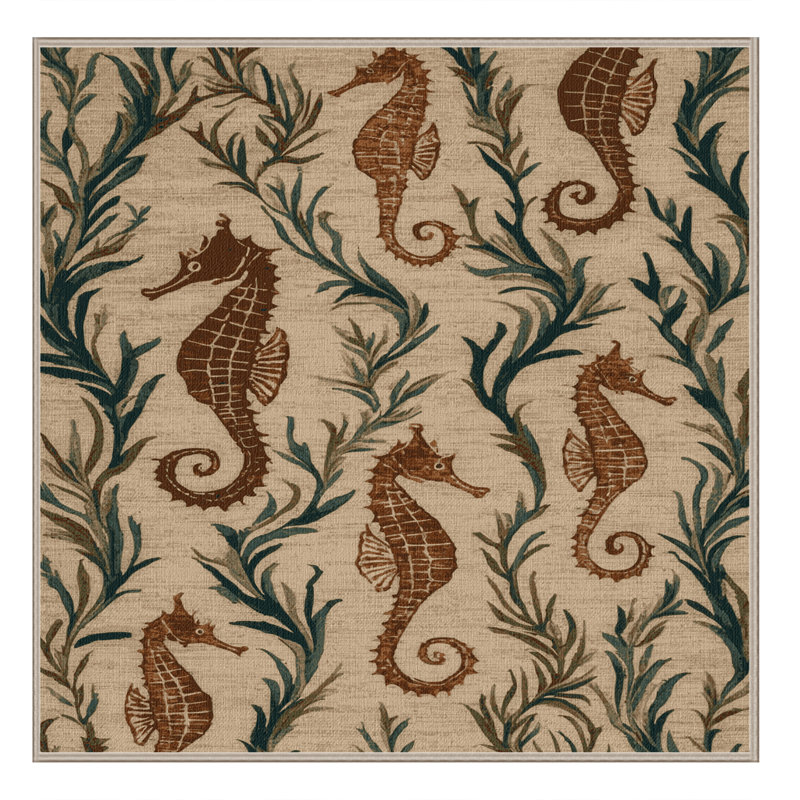 Tapis brun lavable à la machine, Carré 6 pi