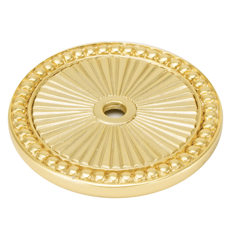 EDGAR BEREBI CHESAPEAKE BACK PLATE IN SATIN NICKEL PLATE, Satin Gold
