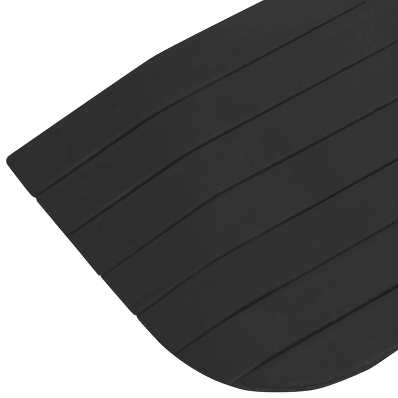 Vidaxl Threshold Ramps 2 Pcs Rubber, 1" H x 8.3" W x 43.3" L