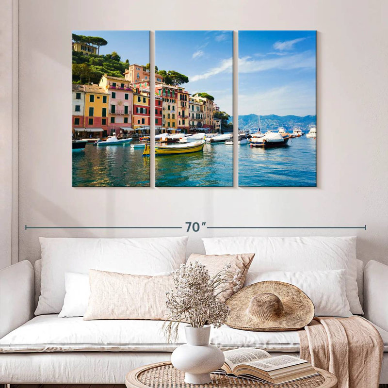Kavia Portofino, bord de mer, H 32 po x l 50 po