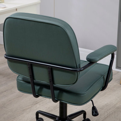Home Office Chair With Adjustable Height And Tilt, Green