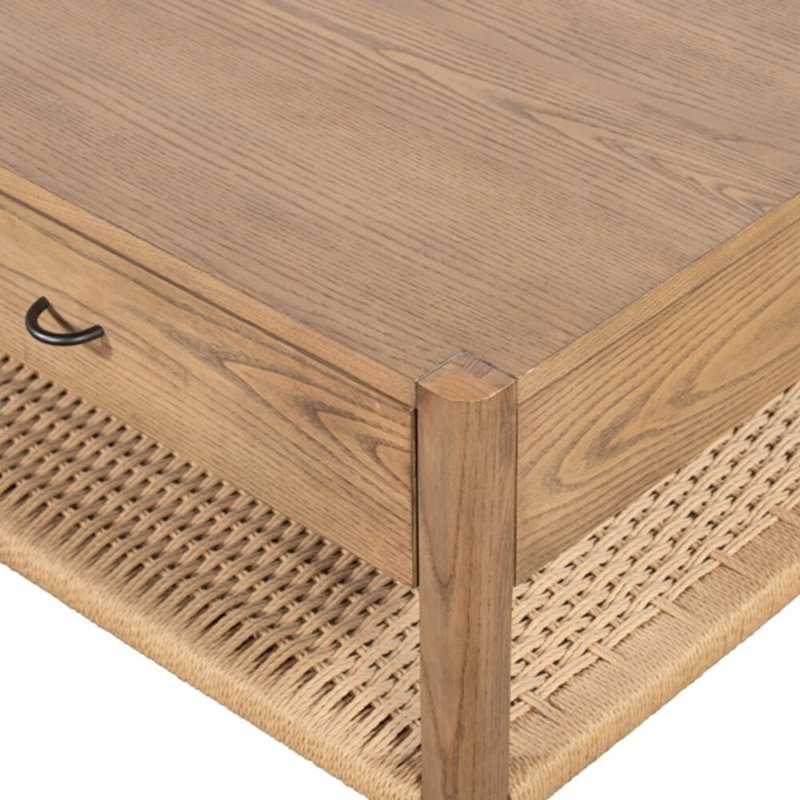 Zuma Solid Wood Coffee Table, Dune Ash Veneer