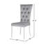 Chaises d'appoint rembourrées en velours