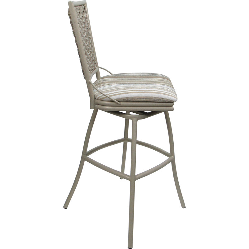 Bois flotté sur cadre, Beige, Ivoire ivoire, Extall Stool(34" Seat Height)