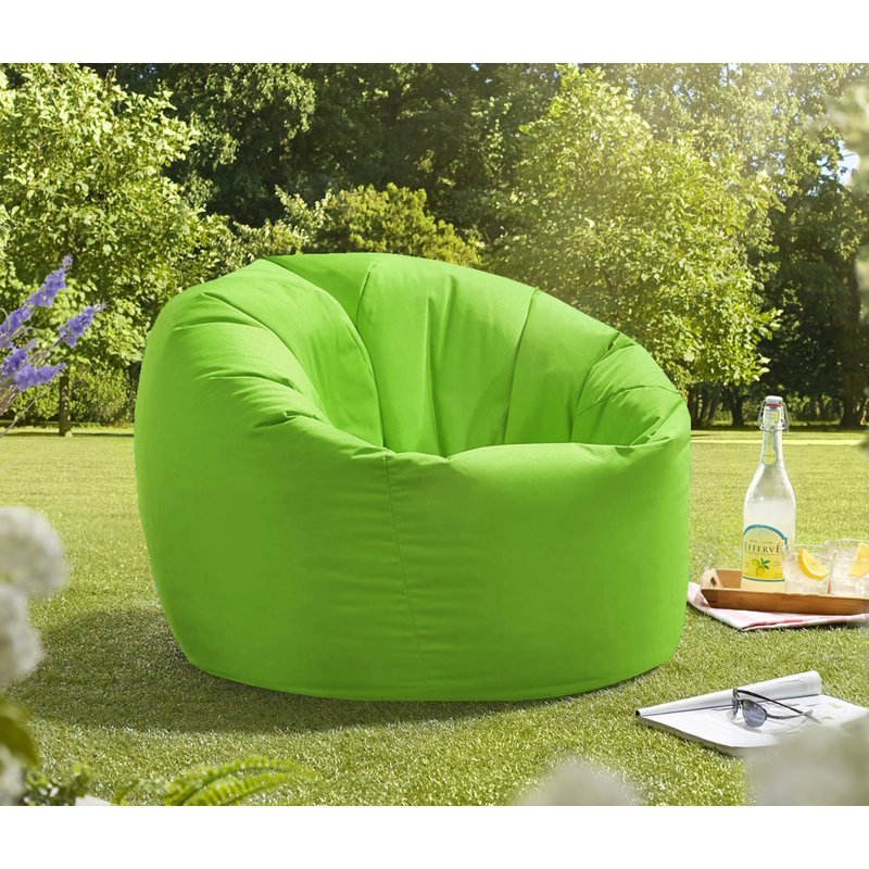 Attenborough Outdoor Friendly Bean Bag, 102cm H x 89cm W x 89cm D, Lime