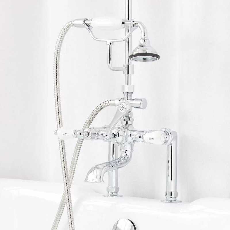 60" Tub & Shower Faucet, Chrome