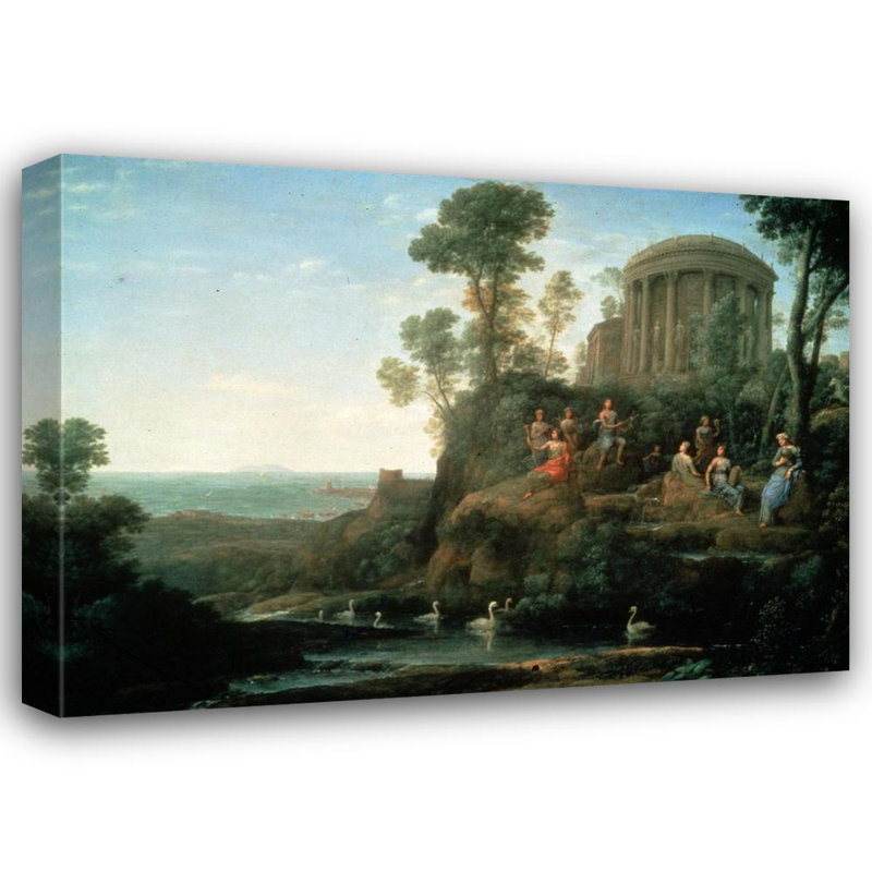 Apollon et les Muses sur le mont Helion, H 17 po x l 24 po