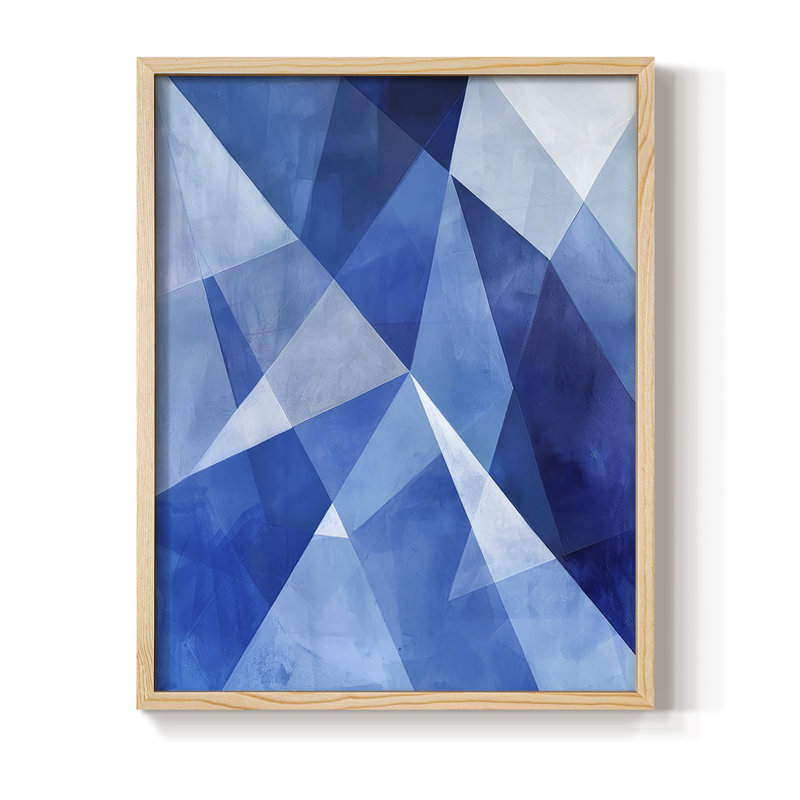 Série ABSTRACT Lxxv, reproduction encadrée - bois massif, Naturel, H 11 po x l 9 po
