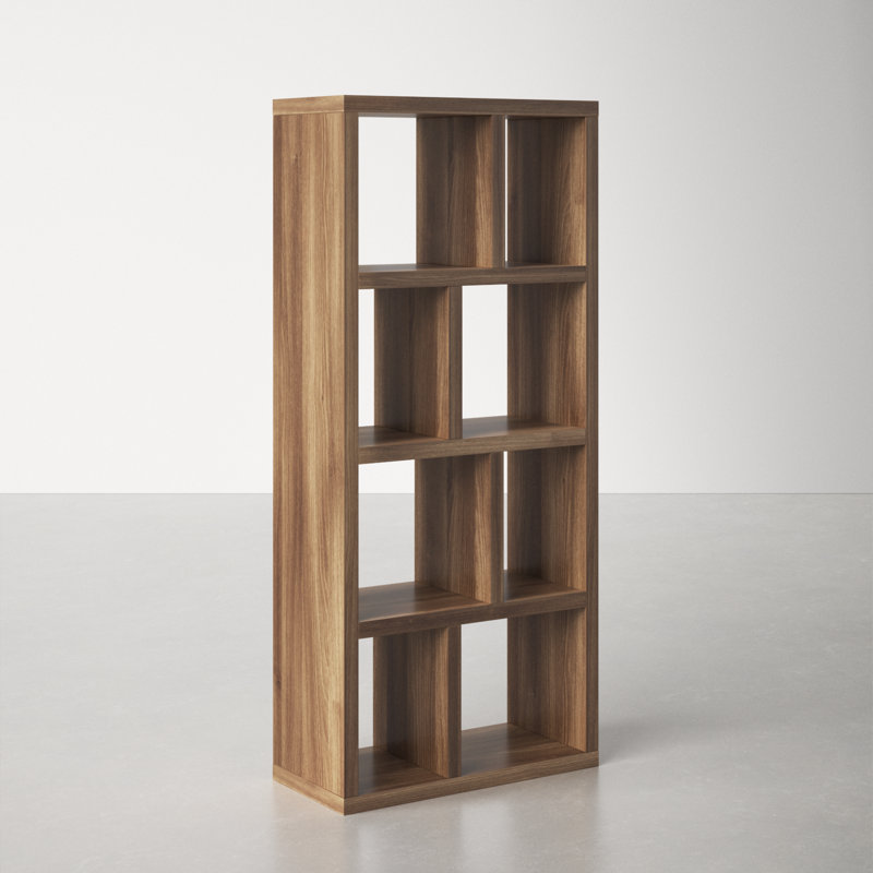 Stetson 4 Level Cube Unit Bookcase, Walnut