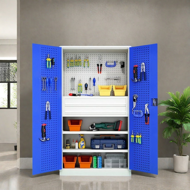 Tool Locker Garage Locker, Blue/Gray