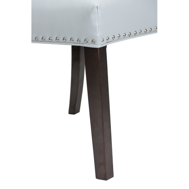 Chaise d'appoint rembourrée Bernier, Espresso, Gris clair