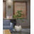 20" Wide Indoor/ Outdoor White Fishbowl Planter with a Matte Finish
