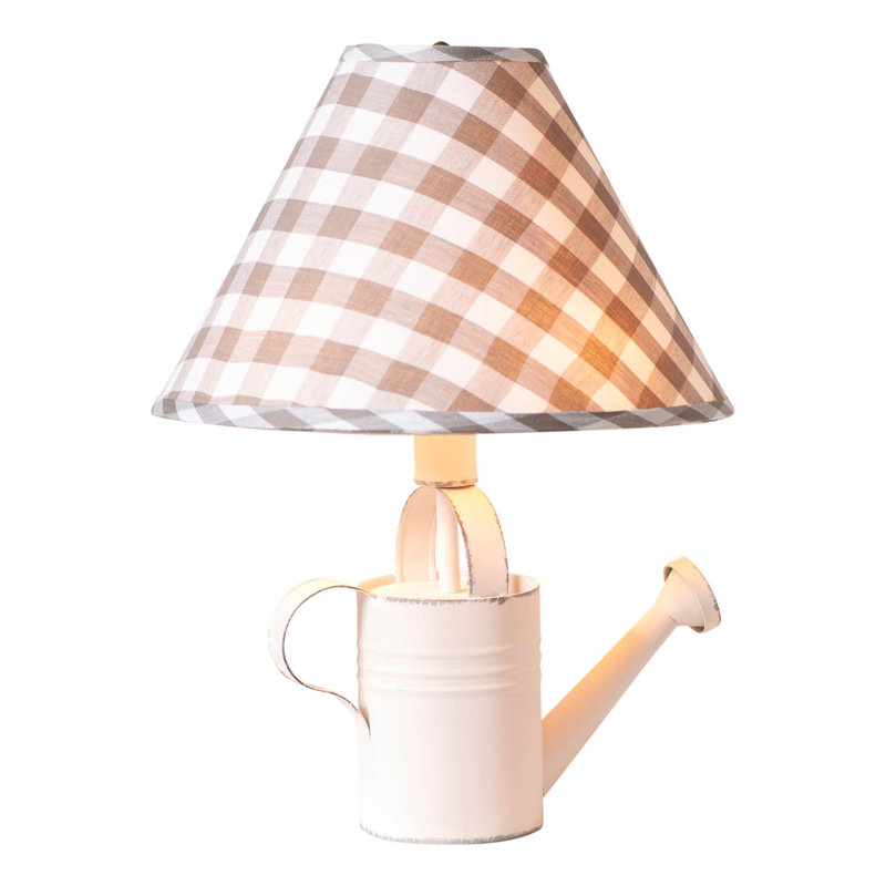 Lampe de table en métal Anelah, Blanc