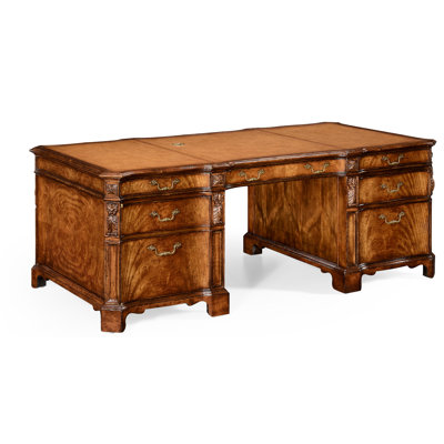 Bureau de direction en bois massif Windsor