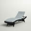 Chaise longue inclinable avec coussin Genieve-570326207