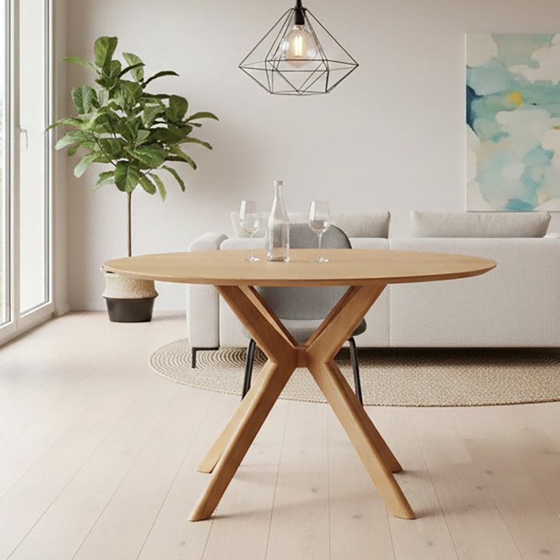 Solid Wood Dining Set, 5 Pieces: Table, 4 Chairs