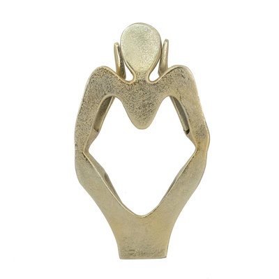 6X4x11" Abstract Aluminum Human Figurine