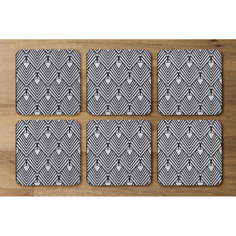 Square 6 Piece Coaster Set