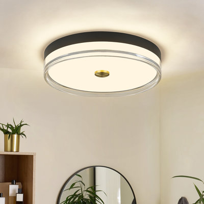 16 Inch Dimmable LED Flush Mount 5 Colors Temperatures Switch