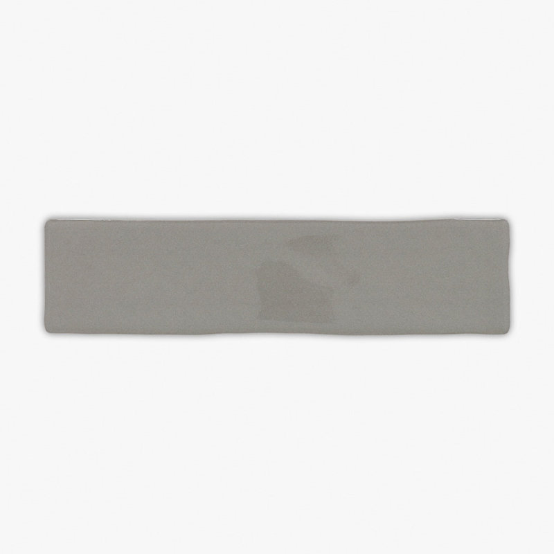 3" x 12" Porcelain Stone Look Wall & Floor Tile, Silver Glossy