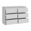 Dennette 110cm 6 Drawer Chest