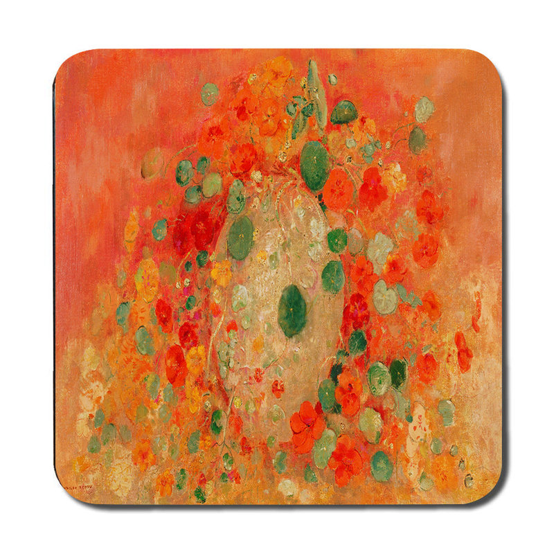 Floral Field Garden Print Placemat And Coaster Set Design