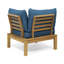 Ensemble de canapé 4 pièces Arlington, bleu sarcelle foncé, canapé d'extérieur en forme de L, ensemble d'extérieur-115731238-115731237