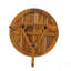 Table d'appoint ronde d'extérieur en acacia, table
