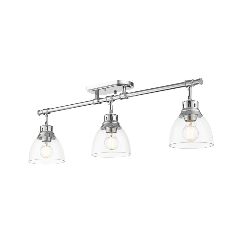 Plafonnier semi-encastré 3 lumières Iftimie, Chrome