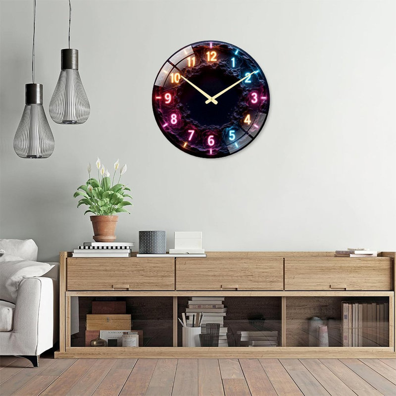 Horloge murale Neon