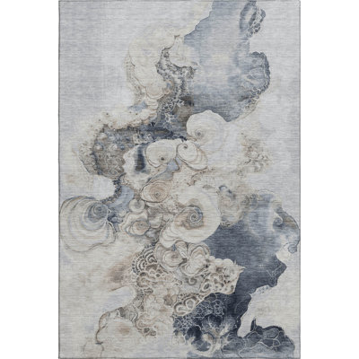 Premium Machine Washable Medena AMF1860 Abstract Rug