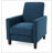 Linen Manual Push Back Recliner Chair-320699874