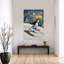 Whimsical Winter Skiing Animals Playful Whimsical Abstract Bird Duck Penguin Winter Landscape Wall Art Print 1 Piece Wrapped Canvas Wall Art-1452361748