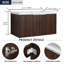 Meuble-lavabo mural moderne 36 "avec lavabo en résine intégré-575612280