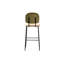 Upholstered Counter Stool with Metal Frame-107256678