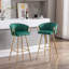  Bar Stools,With Chrome Footrest Velvet + Leg Simple Bar Stool-1837432959-1837432832