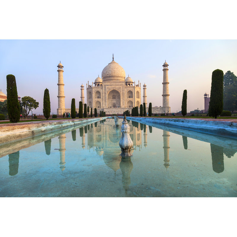 Taj Mahal In Sunrise Light, Agra, India - Wrapped Canvas Print, 30cm H x 46cm W x 3.8cm D
