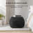 Florence 16" Black Upholstered Pouf Ottoman-117301682