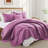 Embossed Microfiber Quilt Coverlet Set-124685111-124685119