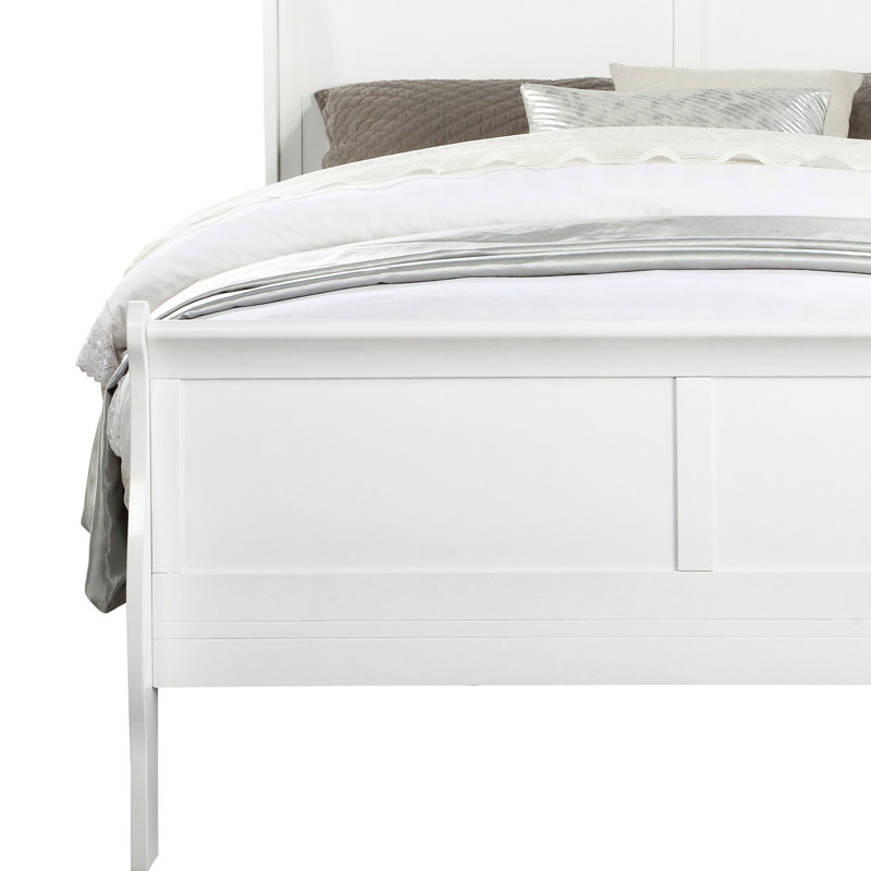 Lit simple blanc gracieux - comprend un tiroir pratique et une construction en bois dans un compartiment de rangement pratique et brillant