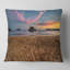 Coussin Trodden Sand on Beach at Sunset - Sea & Shore-29963336-29965435
