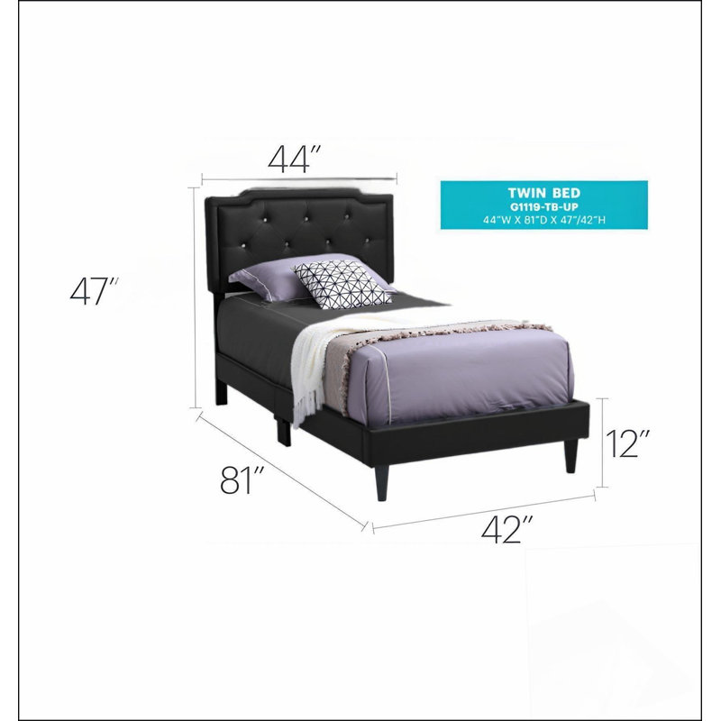 Structure de lit moderne avec tête de lit pour la chambre à coucher